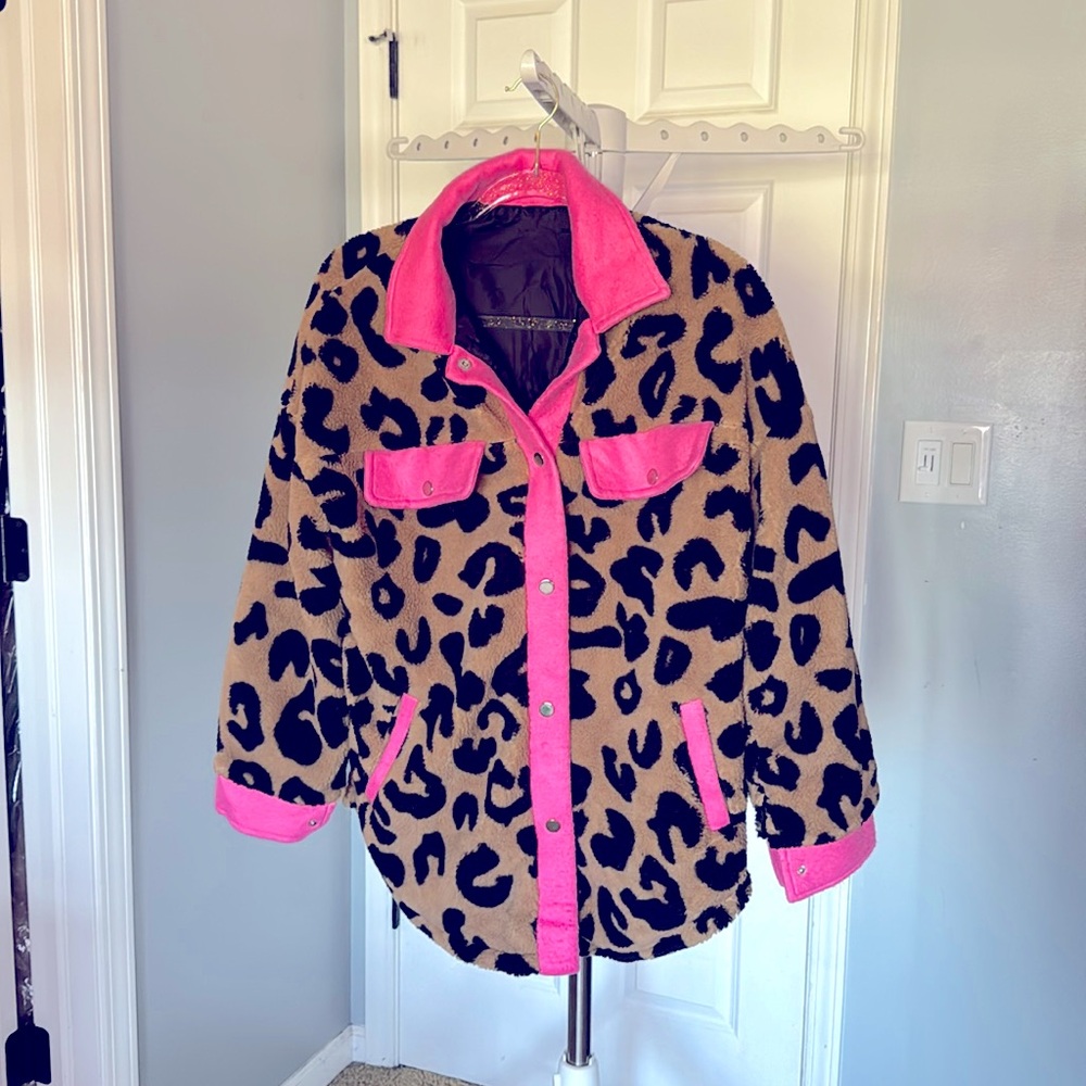 Leopard shacket